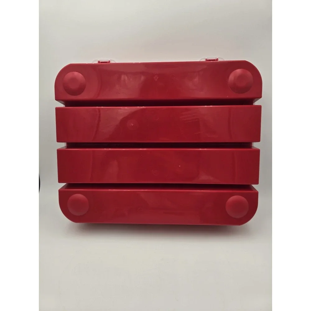 Sterilite Ornament Storage Box Case Adjustable Compartments Flat Bottom